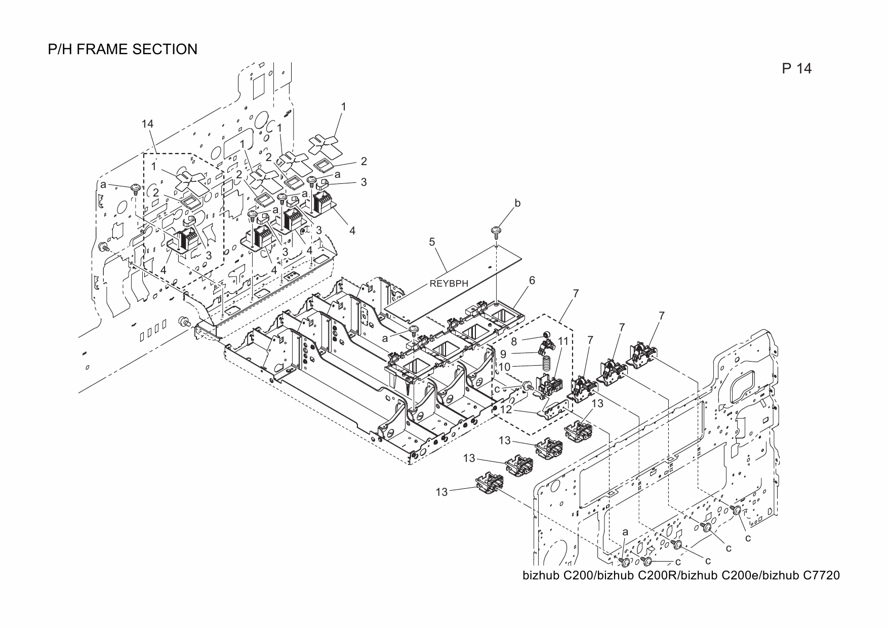 Konica-Minolta bizhub C200 C200R C200e C7720 Parts Manual-5